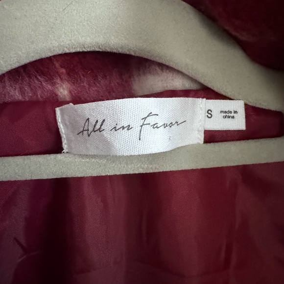 All in Favor Plaid Crop Jacket - Picture 2 of 2